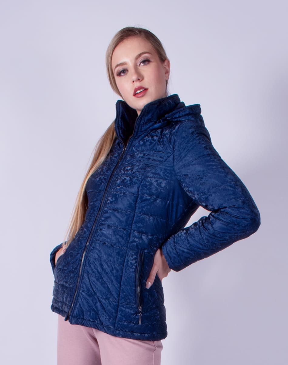 Velvety soft  hooded jacket