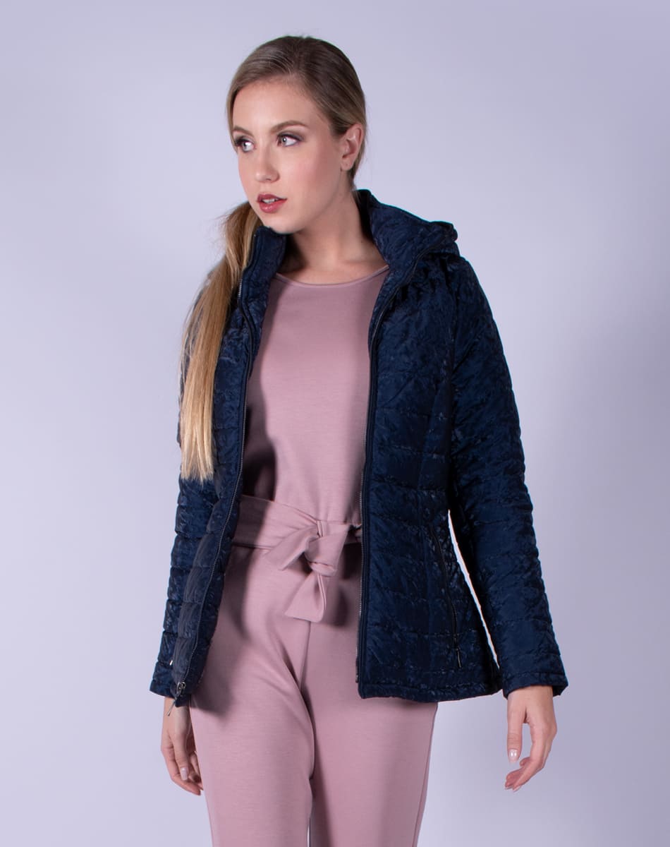 Velvety soft  hooded jacket