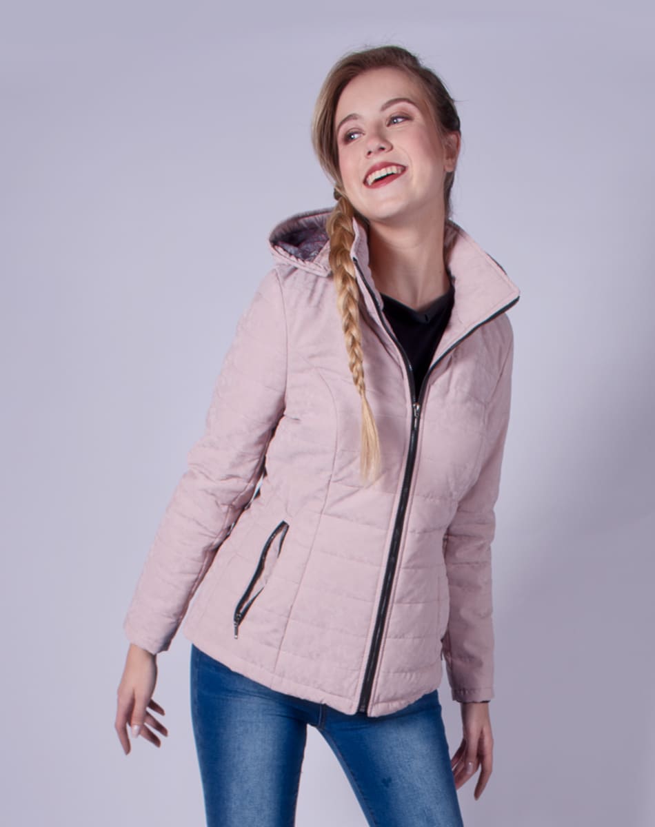 Velvety soft  hooded jacket