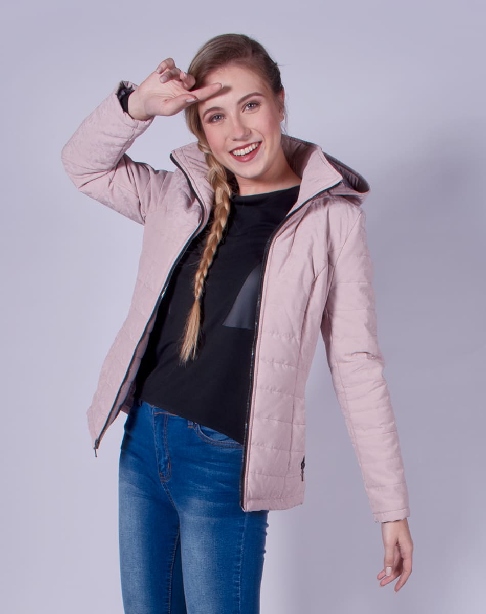Velvety soft  hooded jacket