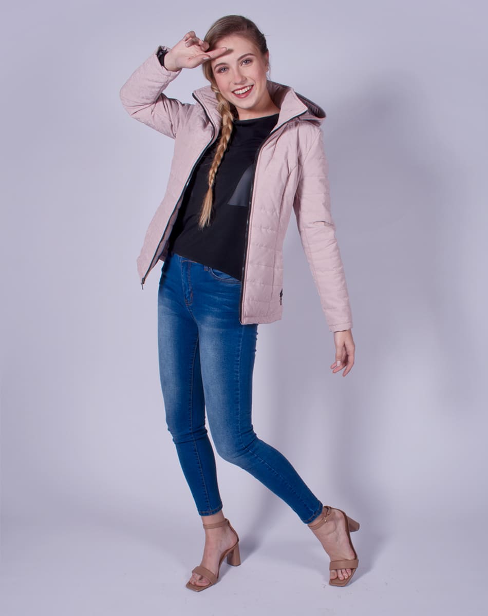 Velvety soft  hooded jacket