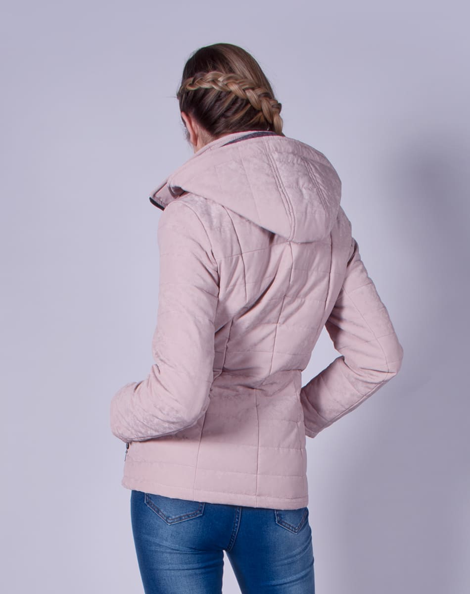 Velvety soft  hooded jacket