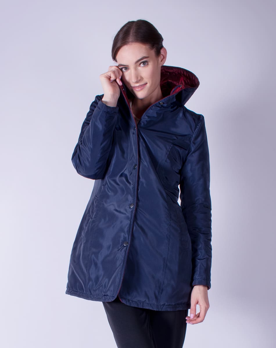 Capitoned jacket with hat