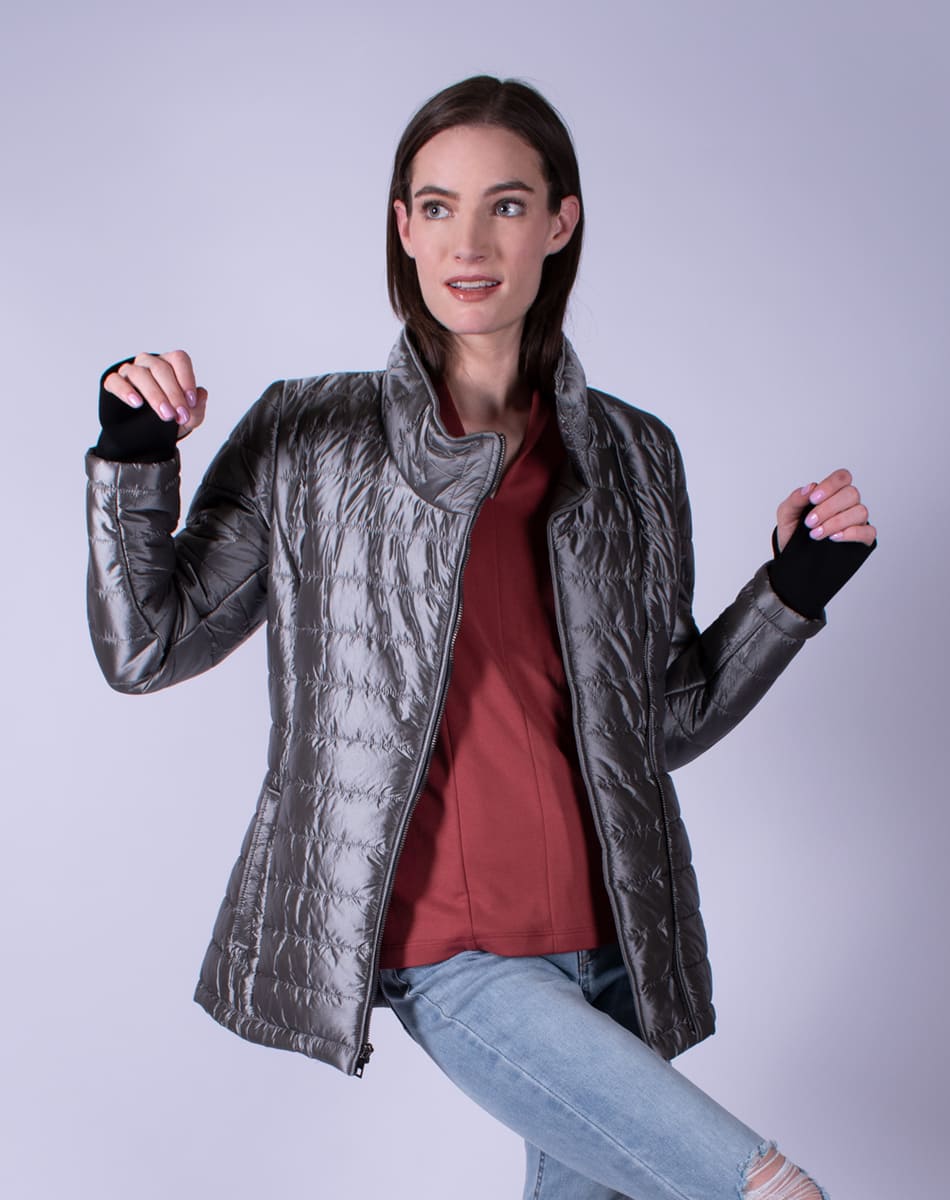 Jacket with integrated cuffs