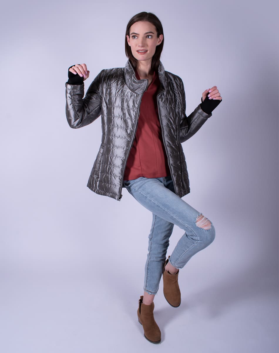 Jacket with integrated cuffs