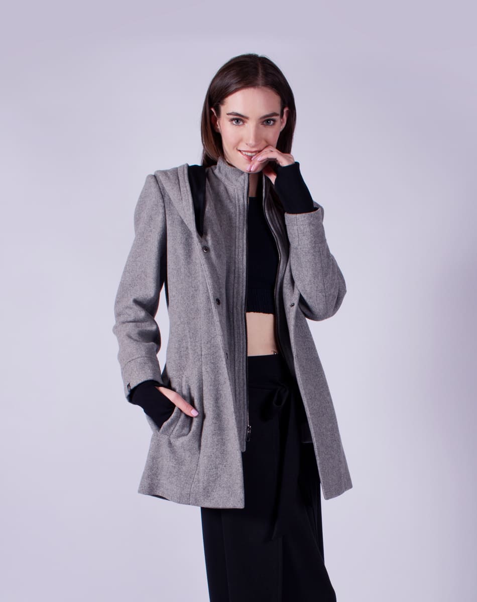 Hooded coat