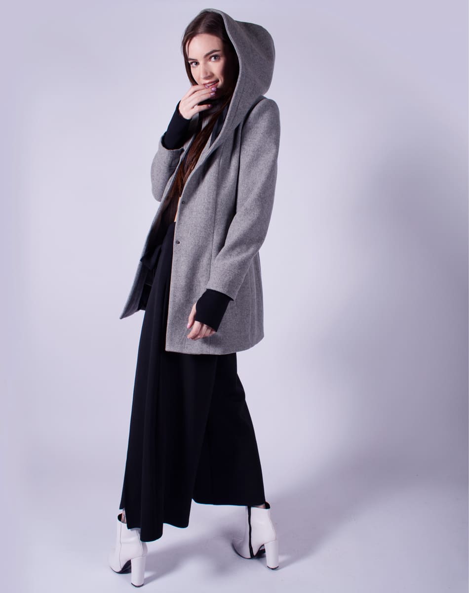 Hooded coat