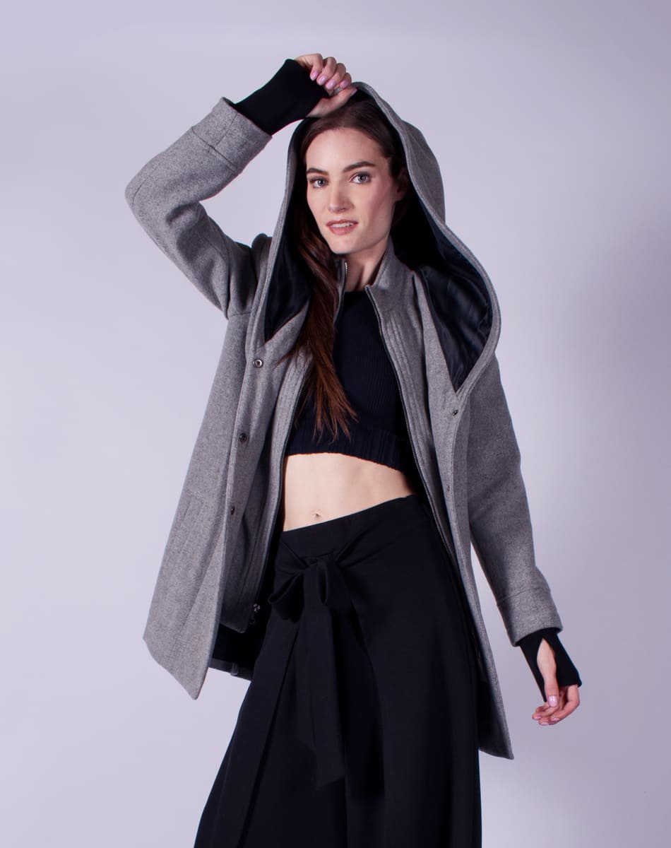 Hooded coat