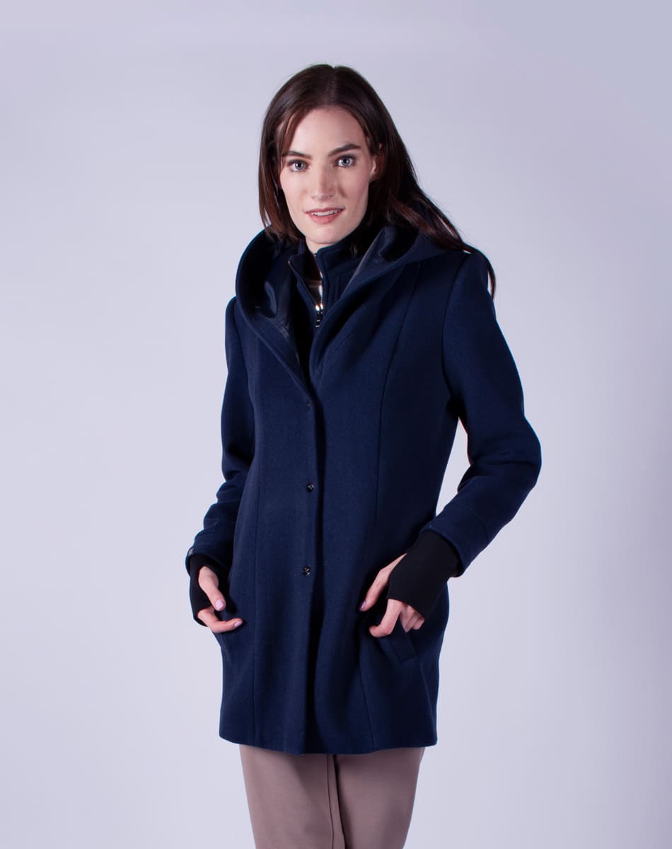 Hooded coat