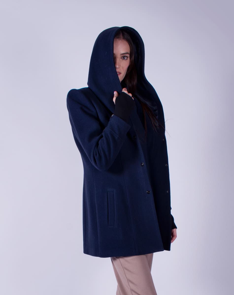 Hooded coat