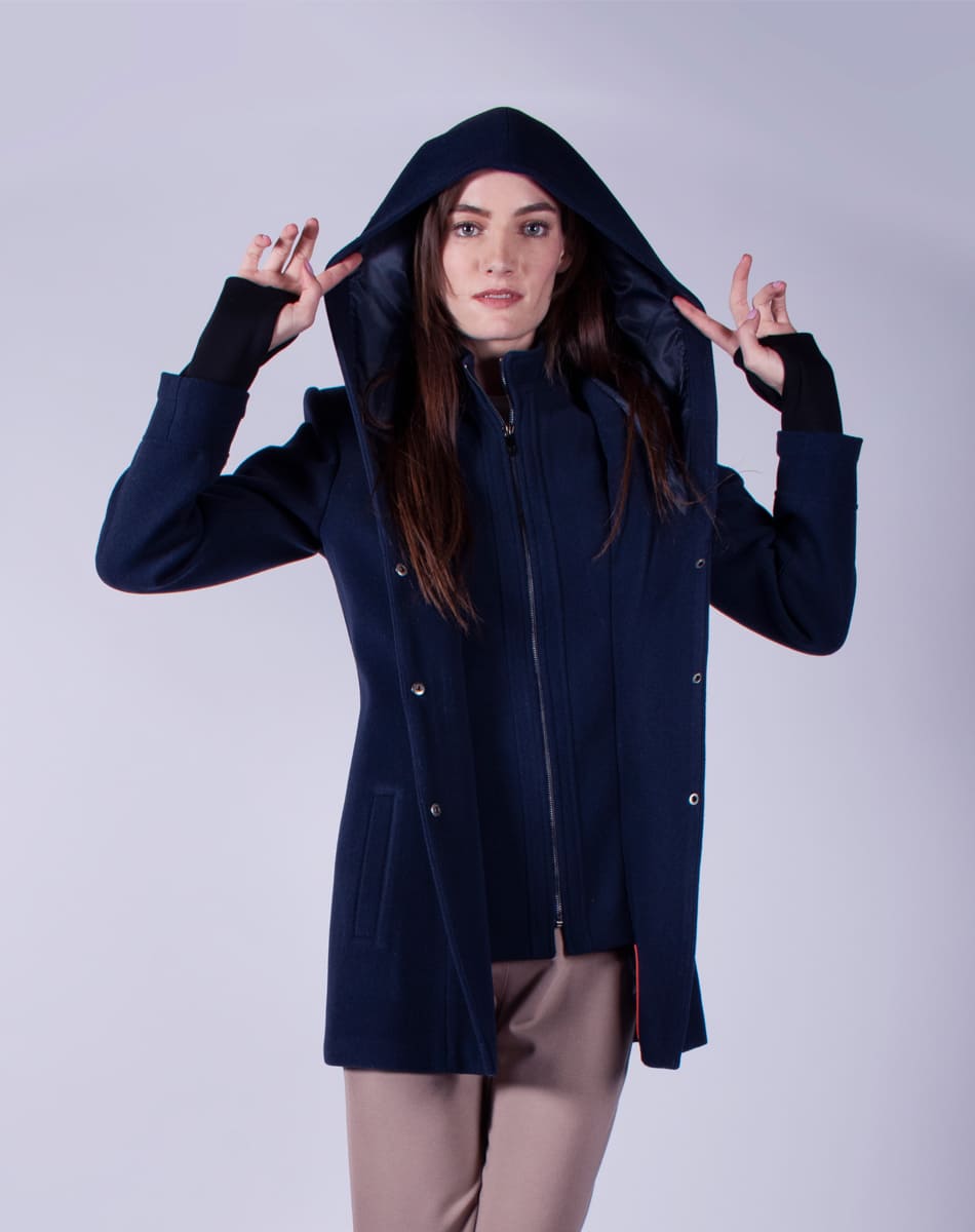 Hooded coat