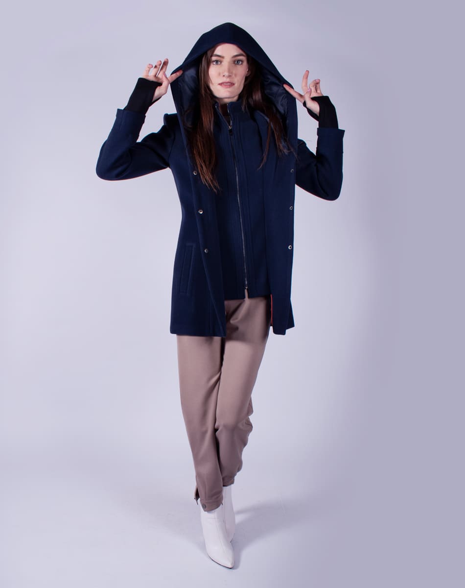 Hooded coat