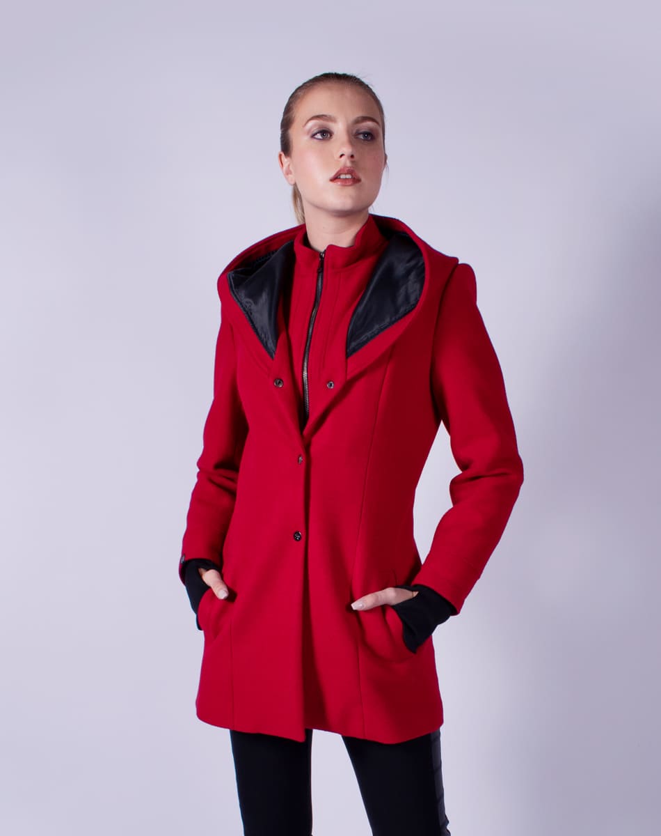 Hooded coat