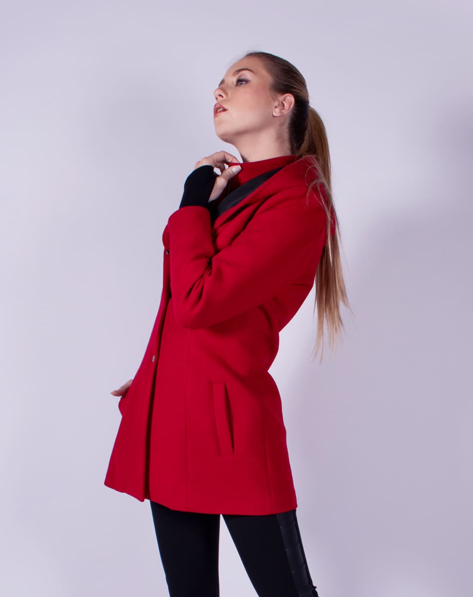 Hooded coat