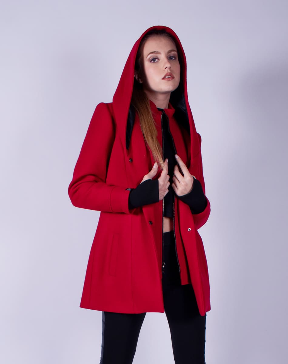 Hooded coat