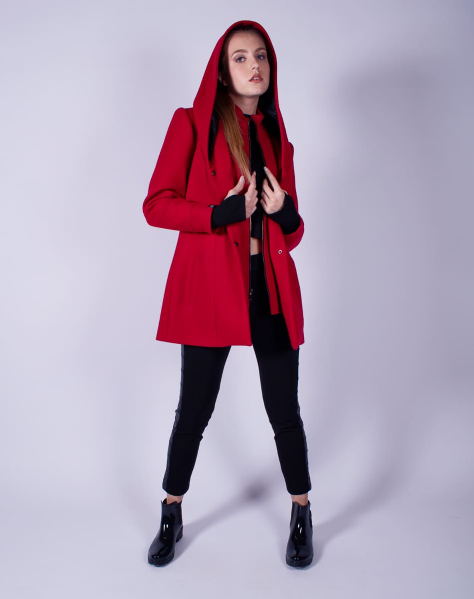 Hooded coat