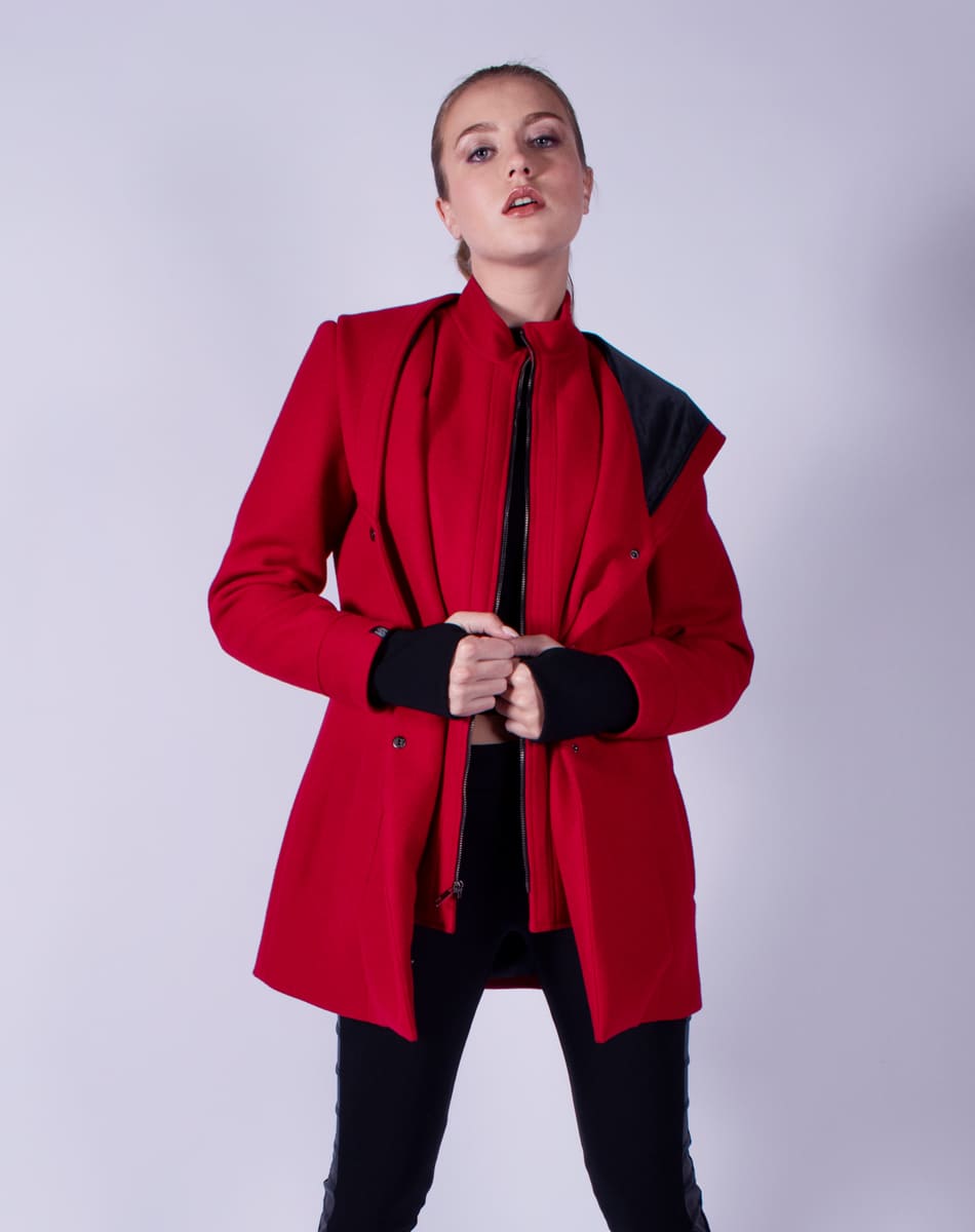 Hooded coat