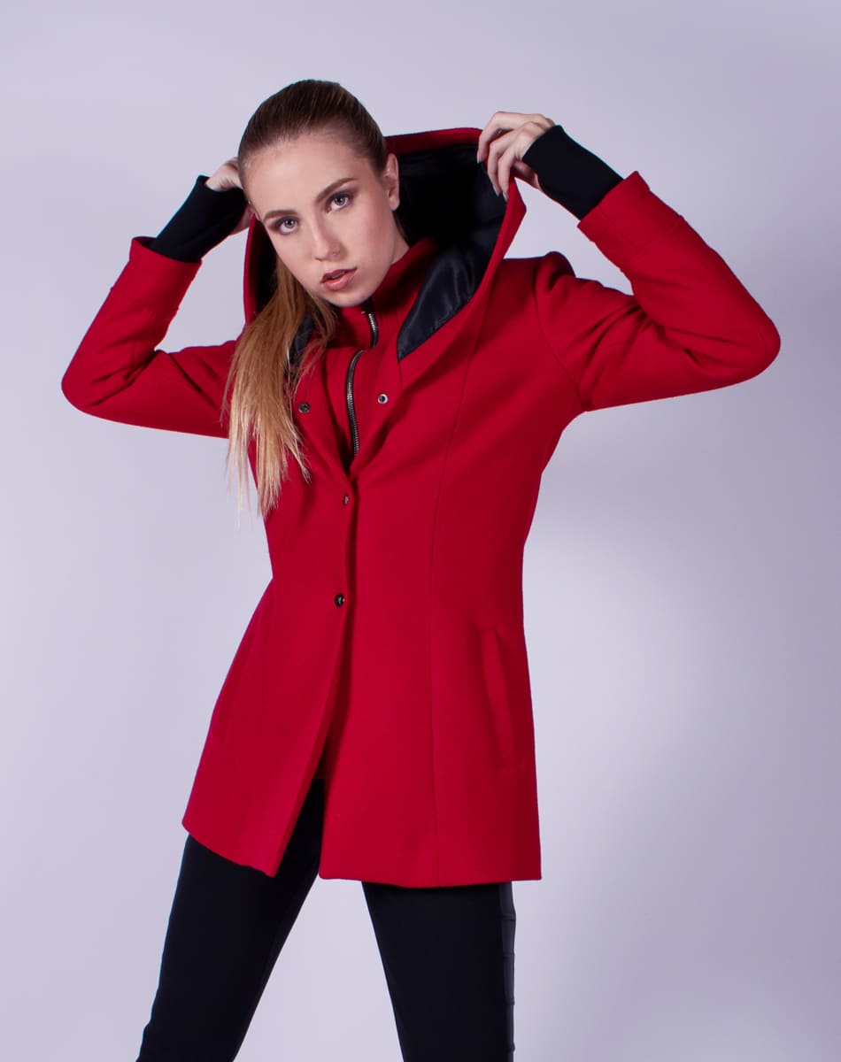 Hooded coat