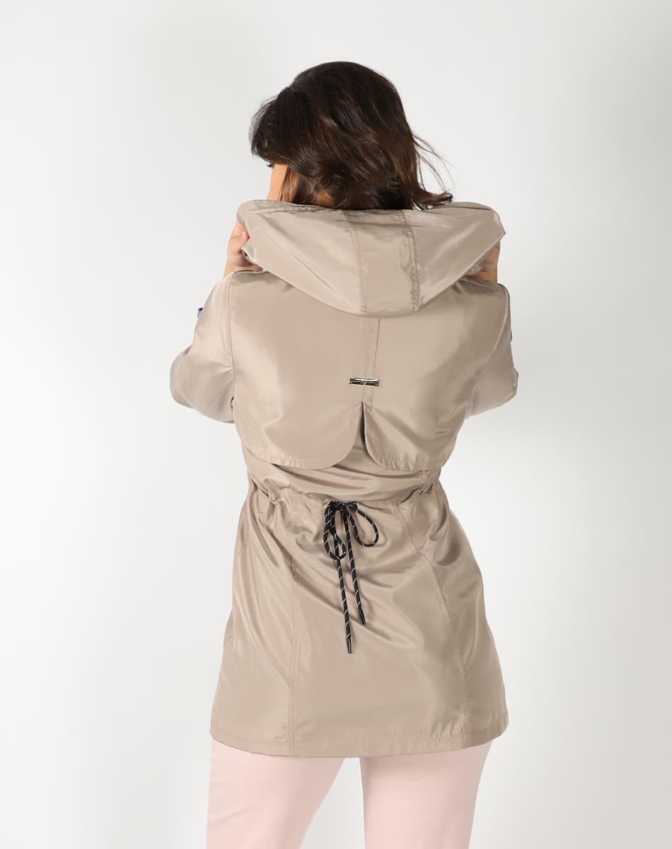 Hooded Lightweight trench coat