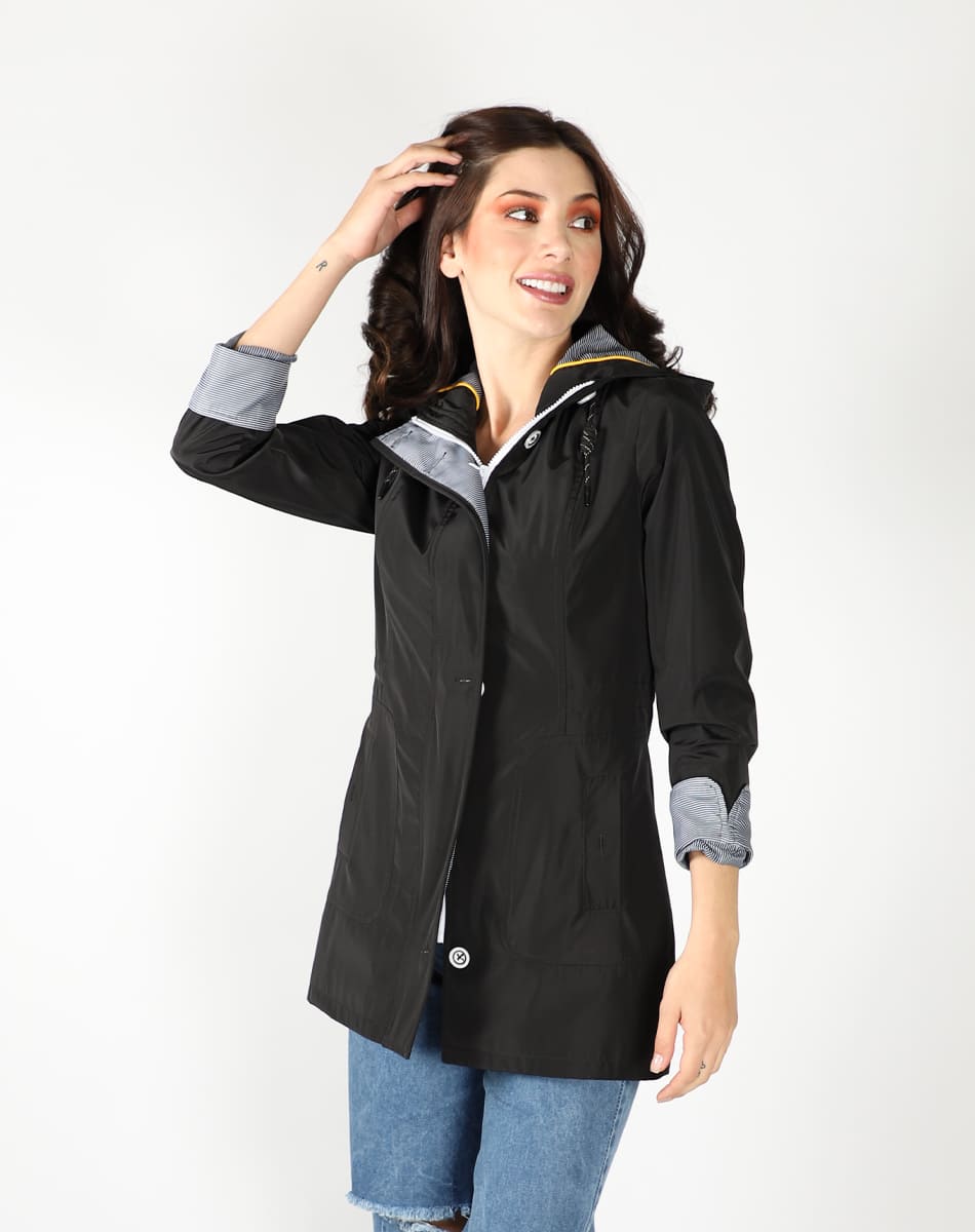 Hooded Lightweight trench coat