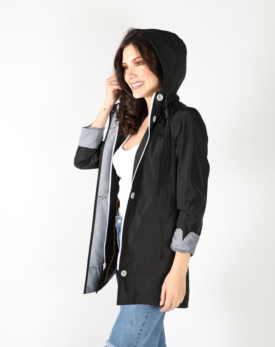 Hooded Lightweight trench coat