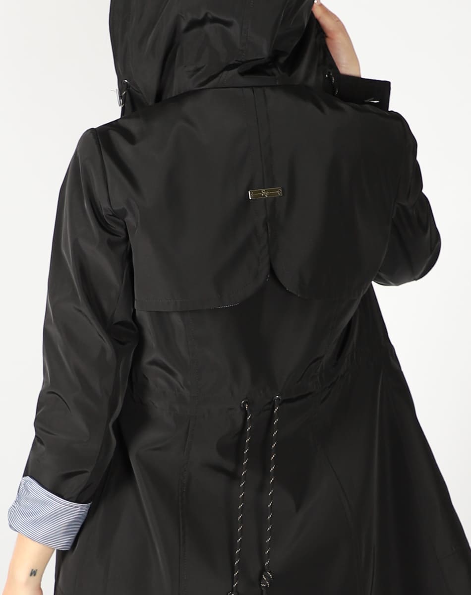 Hooded Lightweight trench coat