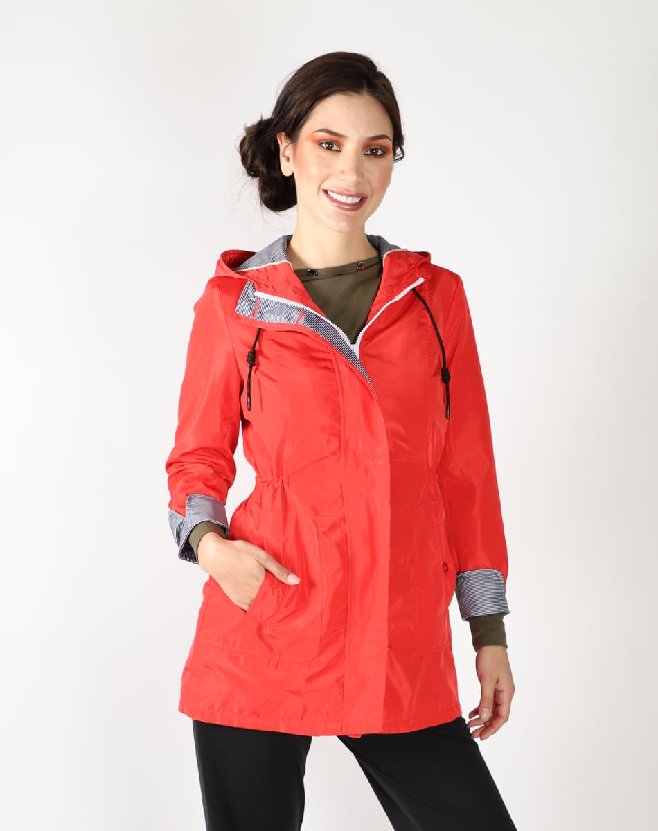 Hooded Lightweight trench coat