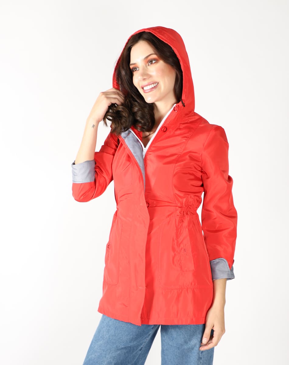 Hooded Lightweight trench coat