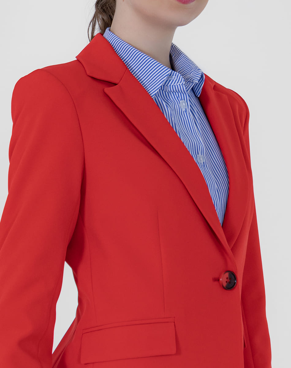 SHYLA | BLAZER WITH BUTTON IN THE FRONT AND LAPEL