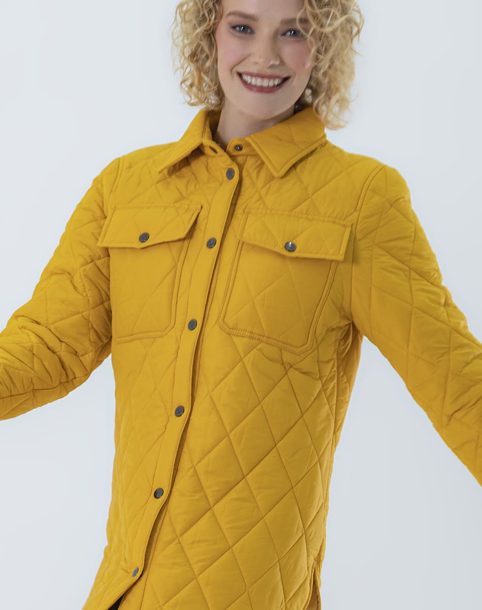Quilted jacket with Buttons in front