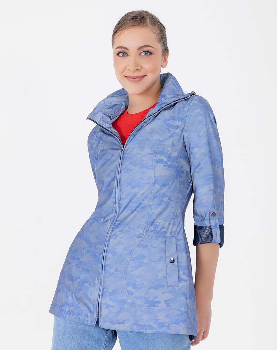 SHYLA | SPORT TRENCH COAT WITH REFLECTIVE AND WATER REPELLENT FOR WOMEN