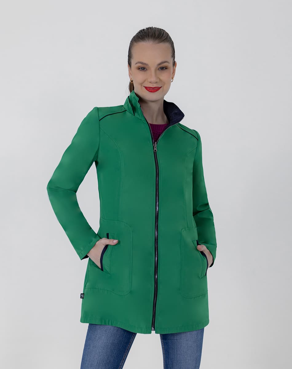 SHYLA | DOUBLE VIEW TRENCH COAT WITH HOOD FOR WOMEN