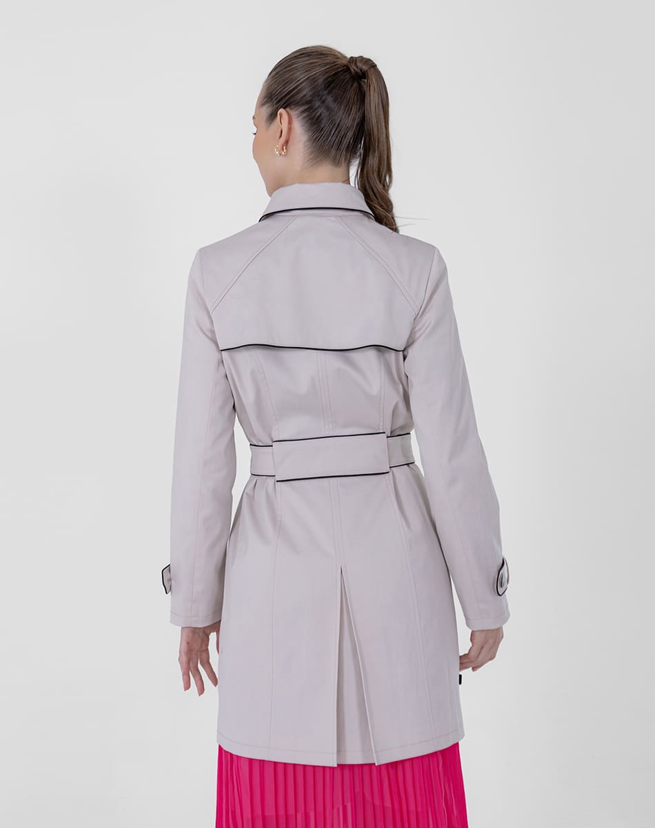 SHYLA | LONG TRENCH COAT WITH BELT AND BUTTONS