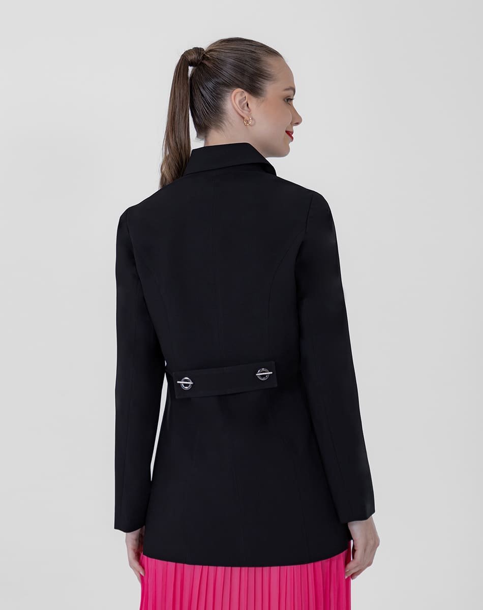 SHYLA | LONG TRENCH COAT WITH SHIRT COLLAR FOR WOMEN