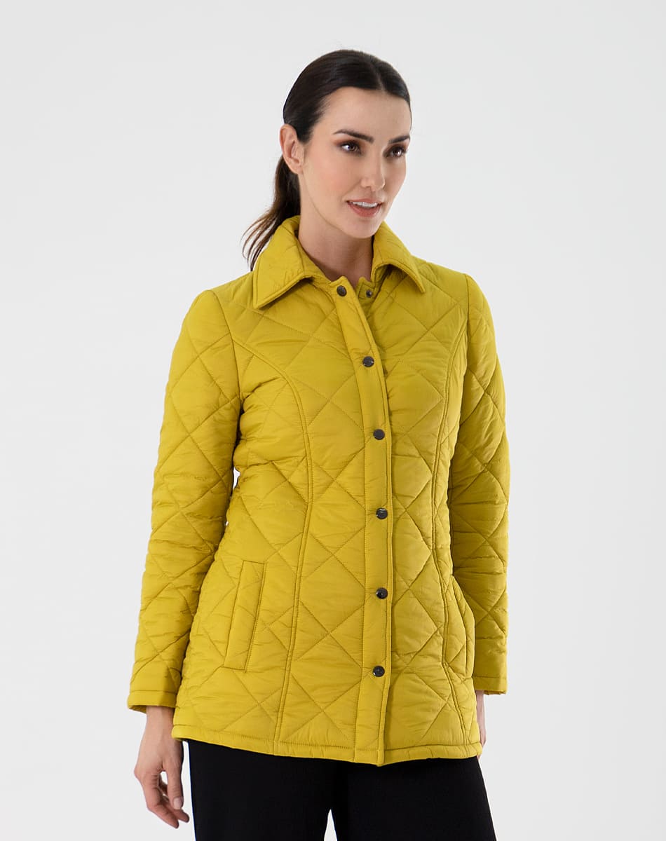Quilted jacket with collar