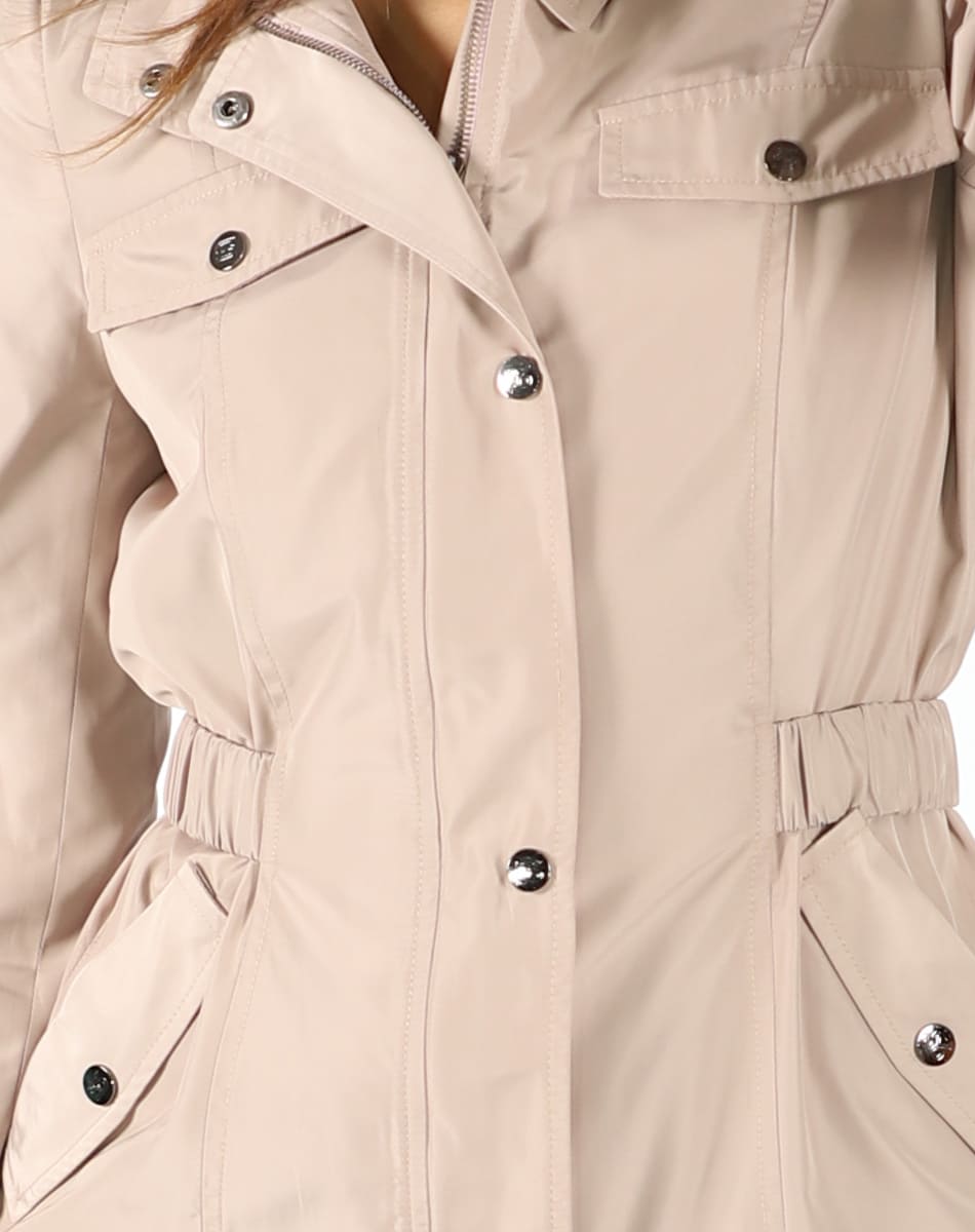 Trendy girl trench coat