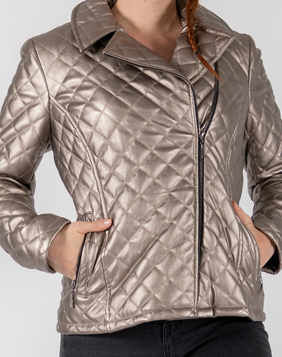 Shyla | Biker style quilted jacket