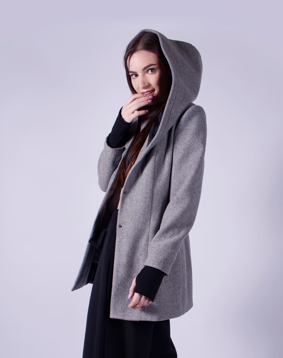 Hooded coat